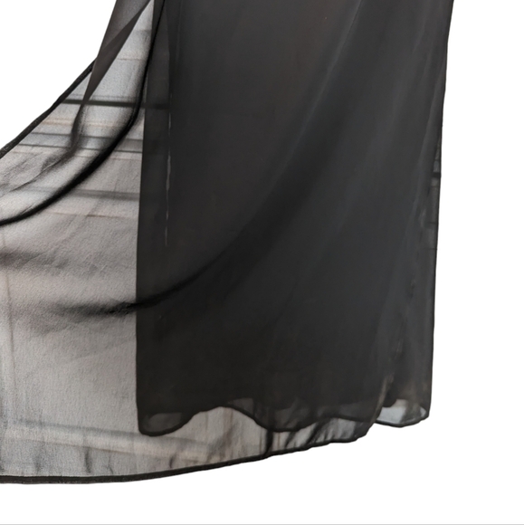 Vintage La Perla Ritmo Black Beaded Corset Gown 40 Made in Italy Elegant - Picture 6 of 14